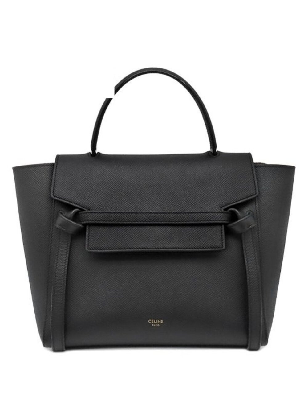 Celine 2-Way Belt Bag Micro Leather Black Gold